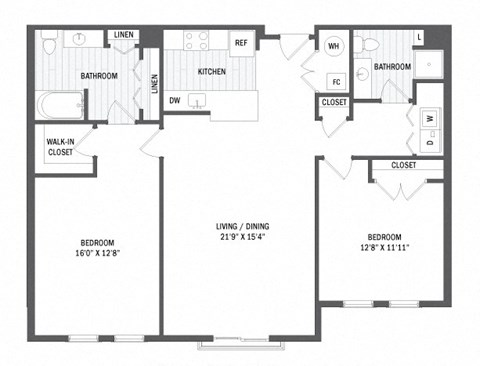 Floor plan at Jack Flats by Windsor, Massachusetts, 02176